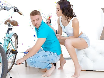 Orgy for bicycle repair